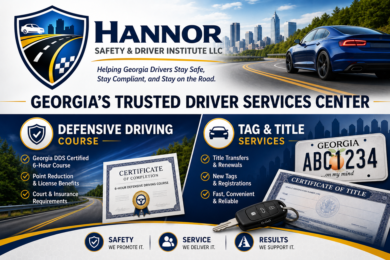 Hannor Safety & Driver Institute LLC — Georgia's Trusted Driver Services Center